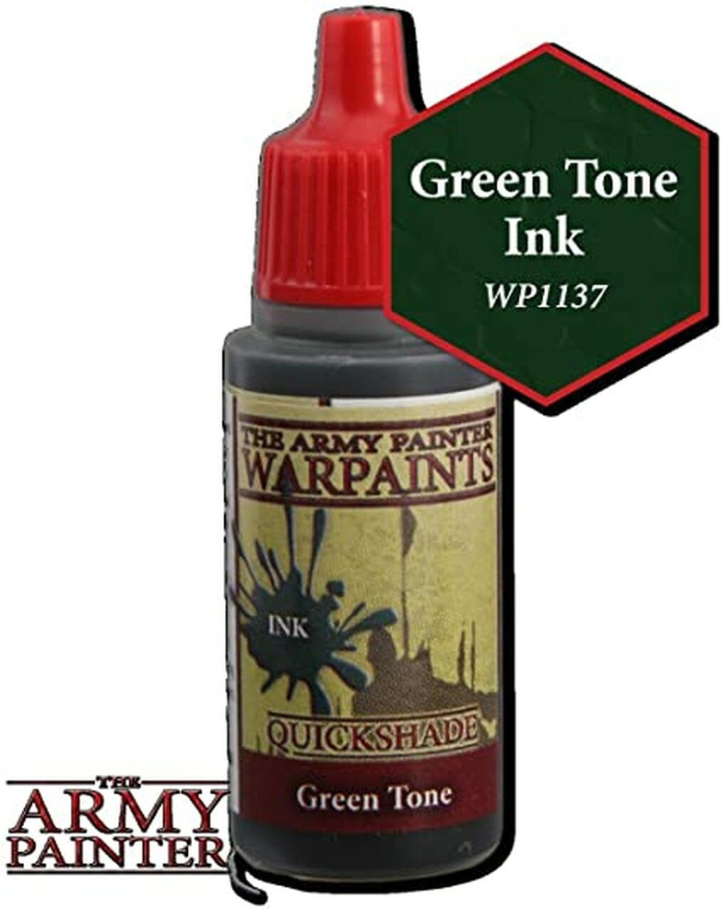 The Army Painter Quickshade Green Tone Non Toxic Wash Paint 18ml WP1137