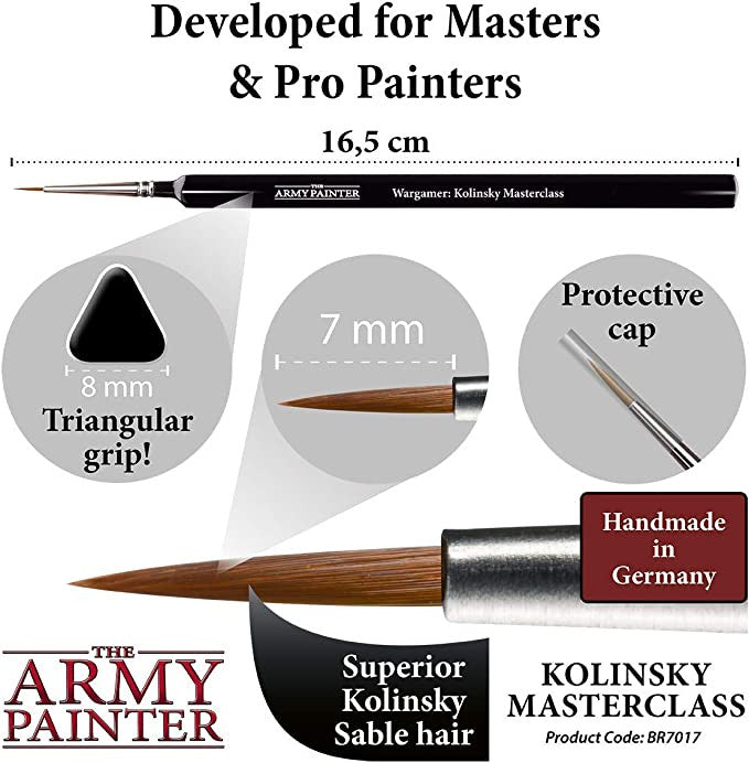 The Army Painter Wargamer Brush Kolinsky Paint Brush BR7017
