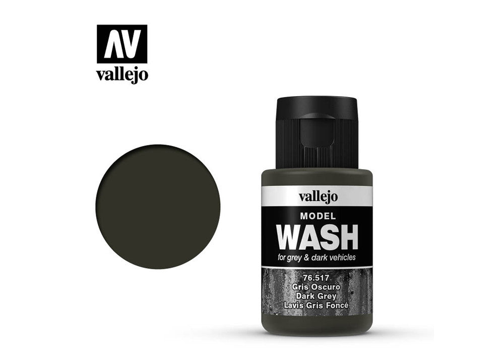 Vallejo Model Dark Grey Wash 35ml VAL-76517