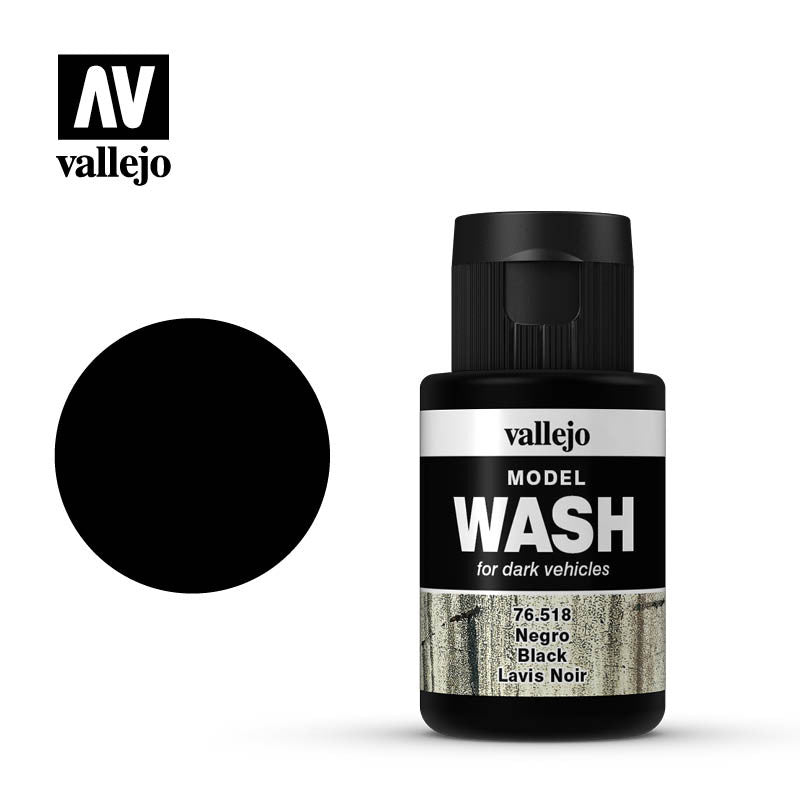 Vallejo Black Wash or Dark Vehicles 35ml VAL-76518
