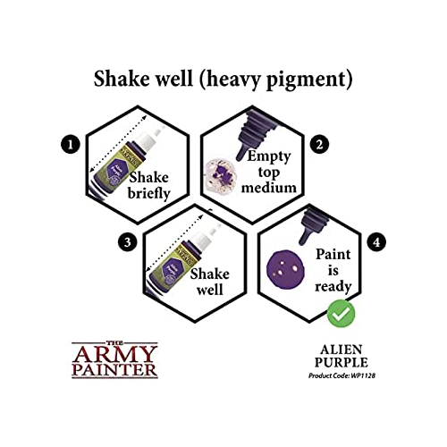 The Army Painter Warpaint Alien Purple Non Toxic Acrylic Paints 18ml WP1128