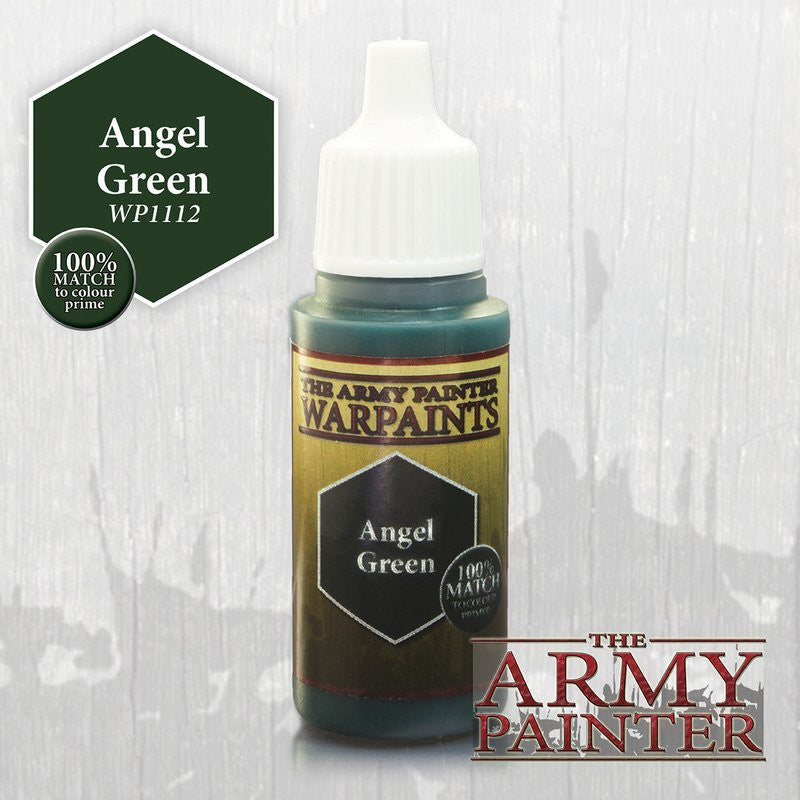 The Army Painter Warpaint Angel Green Non Toxic Acrylic Paints 18ml WP1112