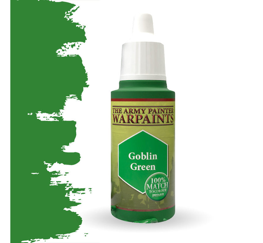 The Army Painter Warpaint Goblin Green Non Toxic Acrylic Paints 18ml TAP-WP1109
