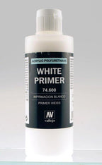 Vallejo White Primer Acrylic Polyurethane Paints Primer 200ml VLJ-74600