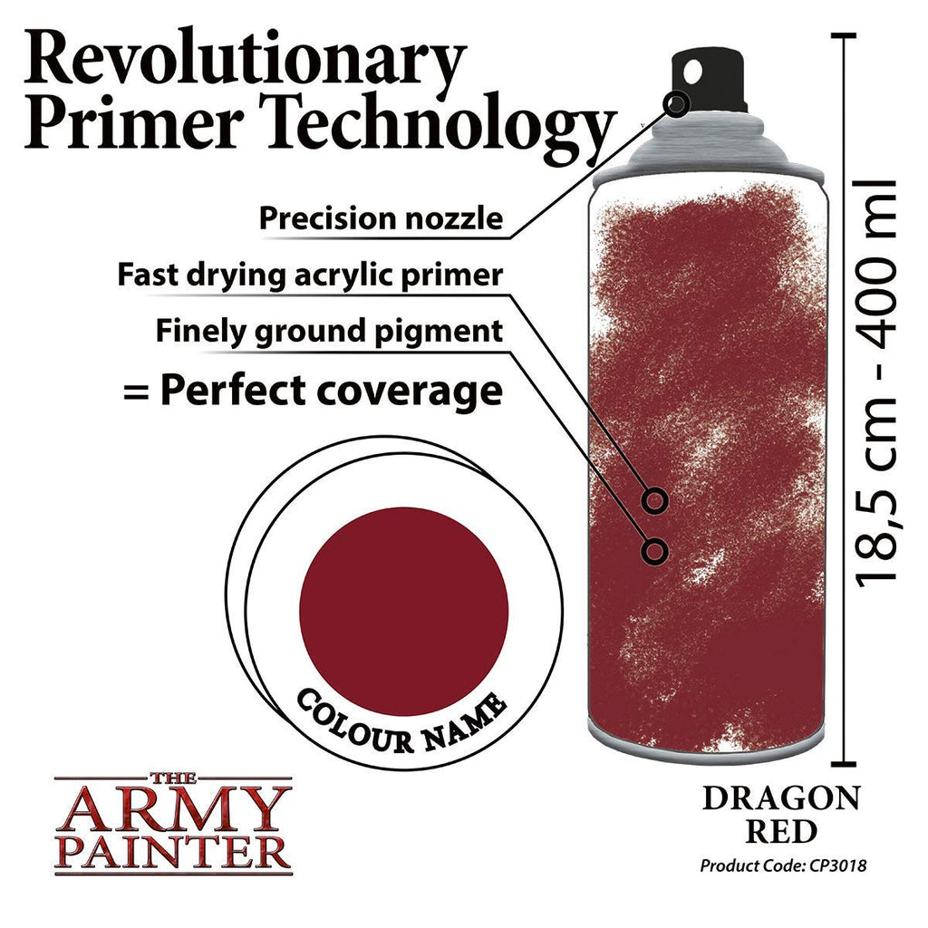 The Army Painter Color Primer Dragon Red Spray 400ml CP3018