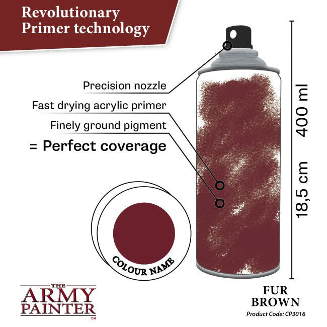 The Army Painter Color Primer Fur Brown Spray 400ml CP3016