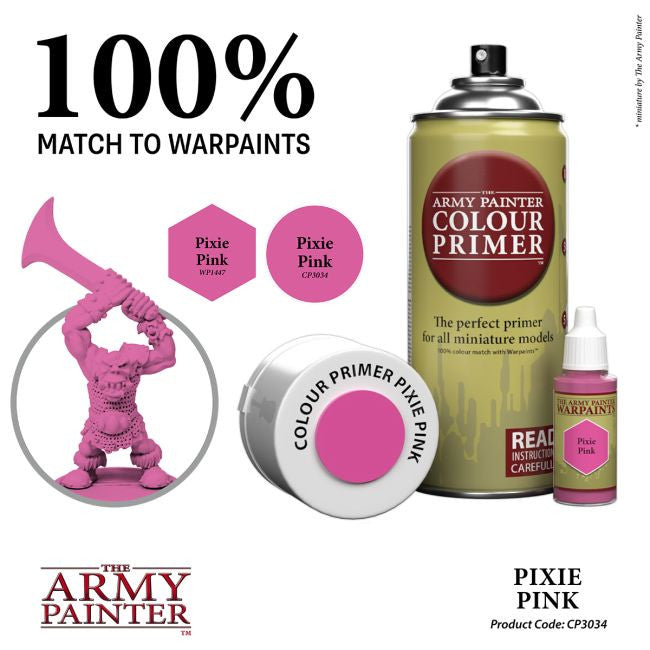 The Army Painter Color Primer Pixie Pink Spray CP3034