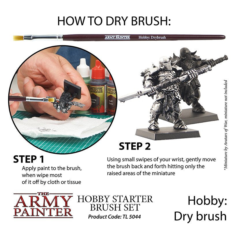 The Army Painter Hobby Starter Brush Set of 3 TL5044