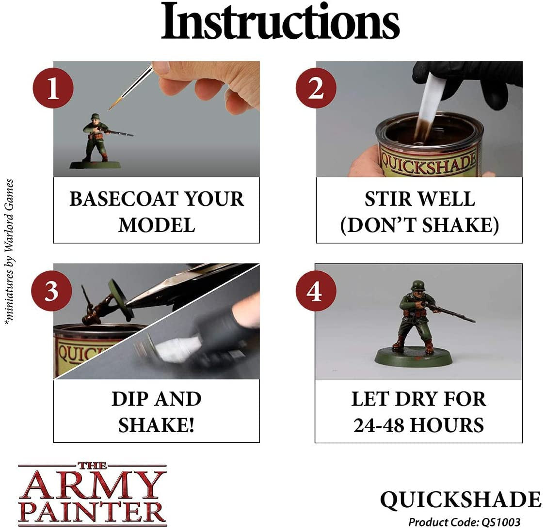 The Army Painter Quickshade Dark Tone Varnish QS1003