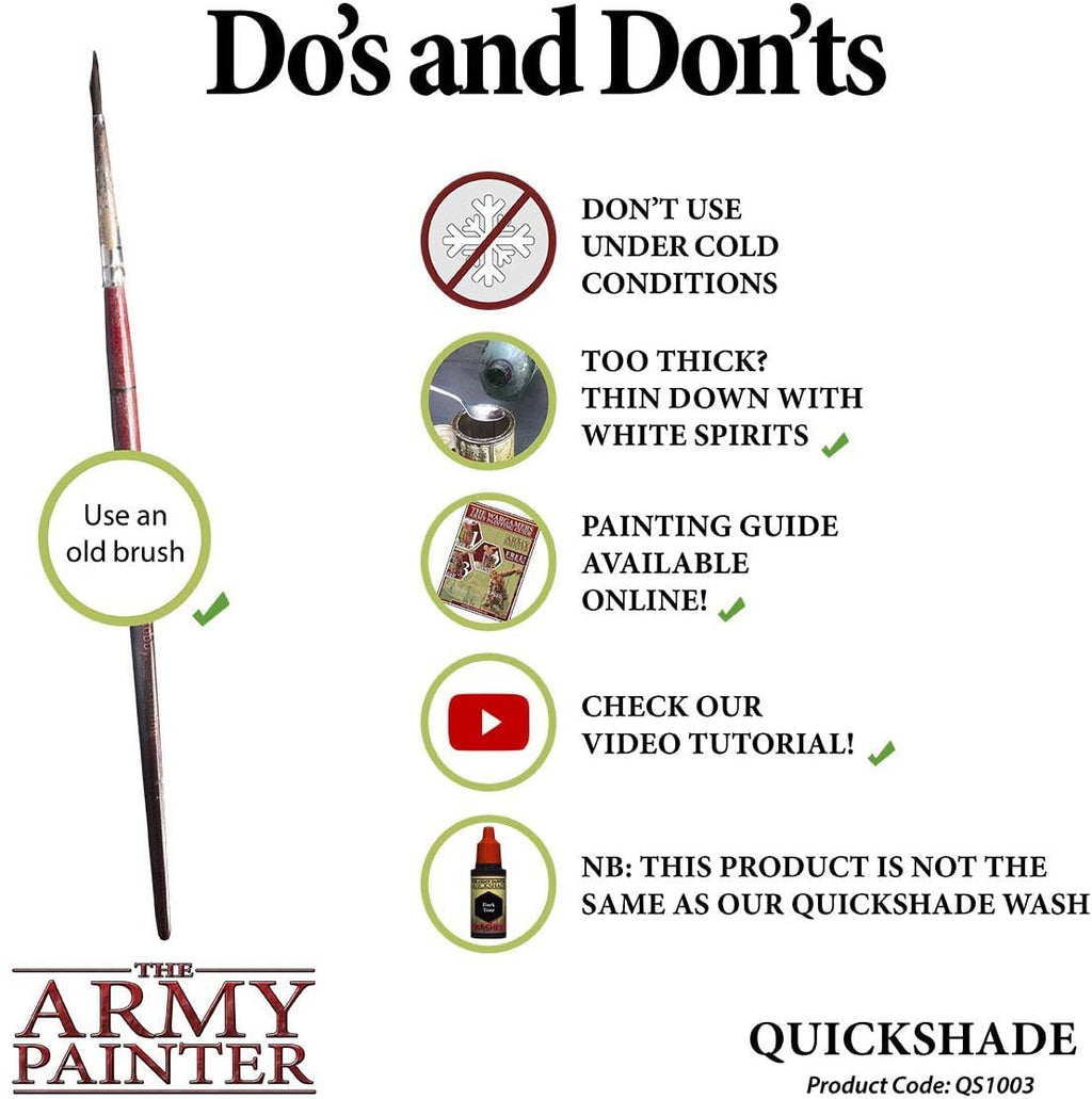 The Army Painter Quickshade Dark Tone Varnish QS1003