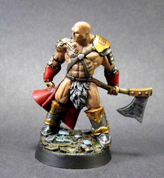 Dungeons and Dragons Reaper 0 BarbarianGoldar the Barbarian Unpainted Metal Miniature D&D RPR-03461