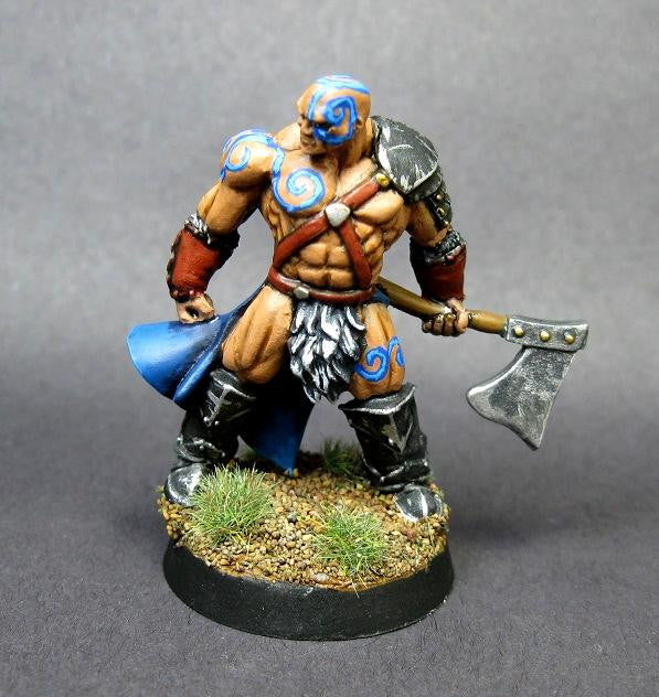 Dungeons and Dragons Reaper 0 BarbarianGoldar the Barbarian Unpainted Metal Miniature D&D RPR-03461