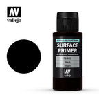 Vallejo Black Primer Acrylic Polyurethane Paints Primer 60ml VLJ-73602