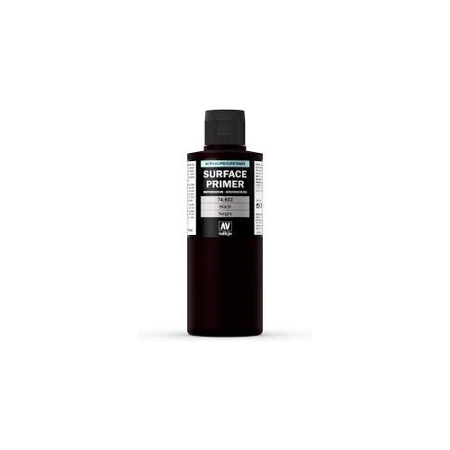 Vallejo Black Primer AcryPoly Non Toxic 200ml VAL-74602