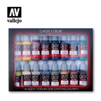 Vallejo Game Color Advanced Acrylic Paint Set Pack of 16 Assorted Colours 17ml VAL-72298
