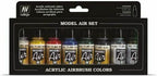 Vallejo Metallic Colors Model Air Paint Set 8 Pack 17ml VAL-71174