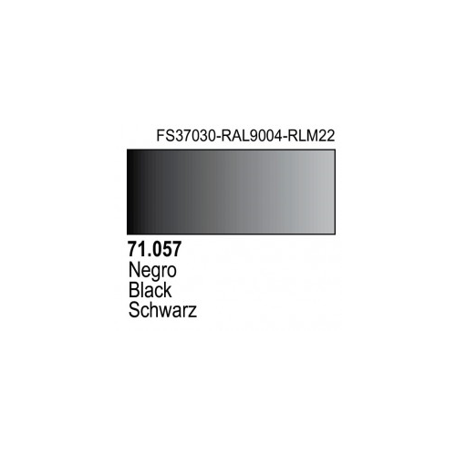 Vallejo Model Air Black Non Flammable Non Toxic Paint 17ml VAL-71057