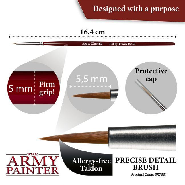 The Army Painter Hobby Precise Detail Paint Brush BR7001