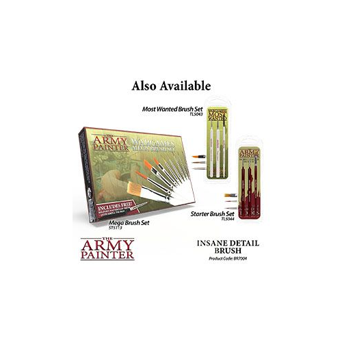 The Army Painter Wargamer Insane Detail Paint Brush BR7004