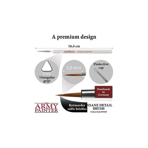 The Army Painter Wargamer Insane Detail Paint Brush BR7004