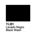 Vallejo Game Wash Black Wash Acrylic Non Toxic Paints 17ml VAL-73201