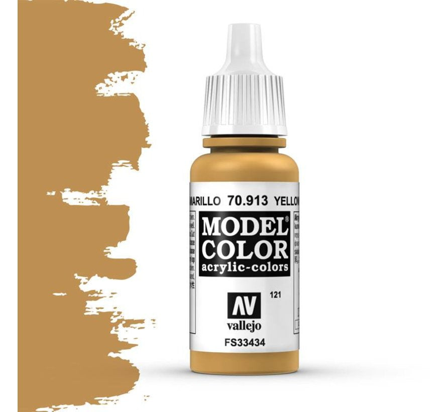 Vallejo Model Color Yellow Ochre Non Toxic Paintss 17ml VAL-70913