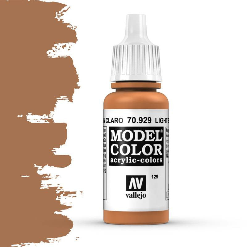 Vallejo Model Color Light Brown Non Toxic Paints 17ml VAL-70929