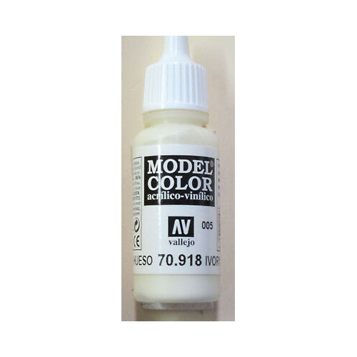 Vallejo Model Color Ivory Non Toxic Paints 17ml VAL-70918