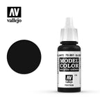 Vallejo Model Color Glossy Black Non Toxic Paints 17ml VAL-70861