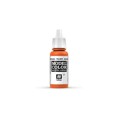 Vallejo Model Color Bright Orange Non Toxic Paints 17ml VAL-70851