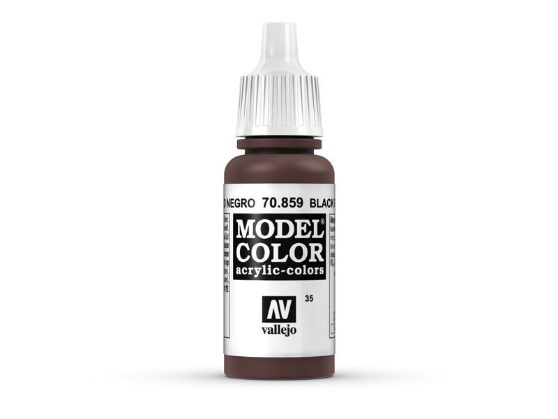 Vallejo Model Color Black Red Non Toxic Paints 17ml VAL-70859
