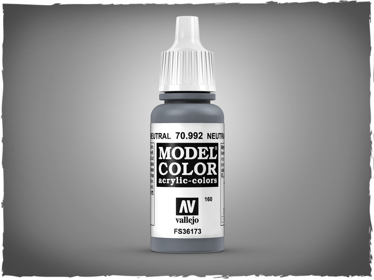 Vallejo Model Color Neutral Grey Acrylic Non Toxic Paints VAL-70992