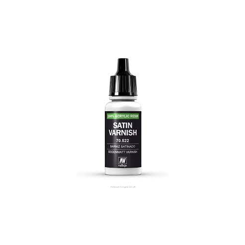 Vallejo Satin Varnish Non Toxic Acrylic Paint 17ml VAL-70522