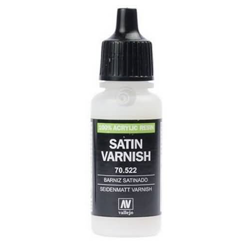 Vallejo Satin Varnish Non Toxic Acrylic Paint 17ml VAL-70522