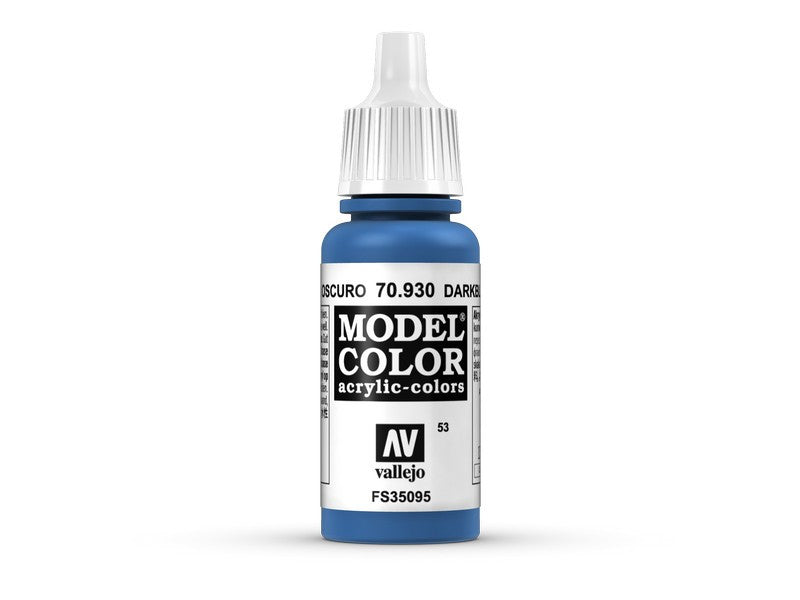 Vallejo Model Color Dark Blue Non Toxic Paints 17ml VAL-70930