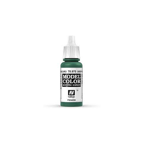 Vallejo Model Color Deep Green Non Toxic Paints 17ml VAL-70970