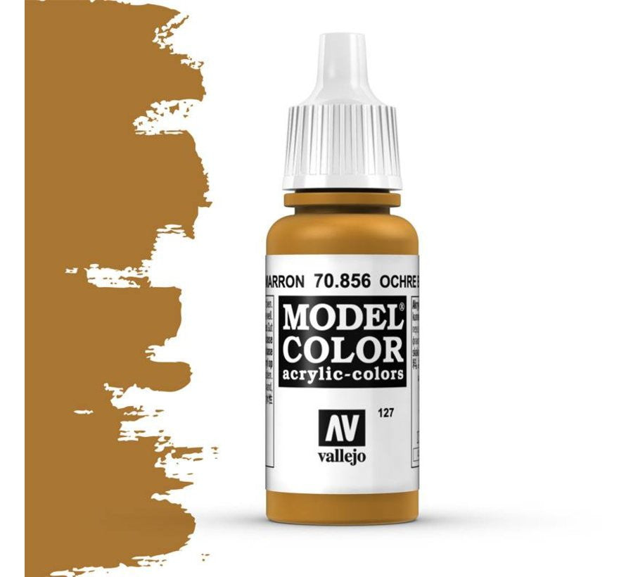Vallejo Model Color Ochre Brown Non Toxic Paints 17ml VAL-70856