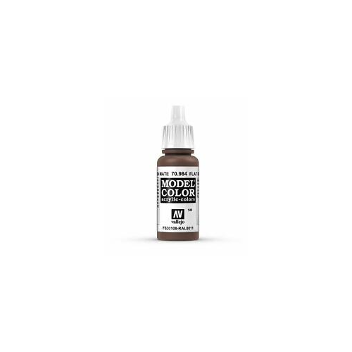 Vallejo Model Color Flat Brown Non Toxic Paints 17ml VAL-70984