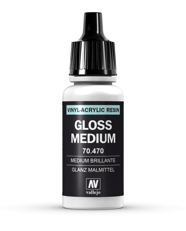 Vallejo Gloss Medium Non Toxic Acrylic Paint 17ml VAL-70470