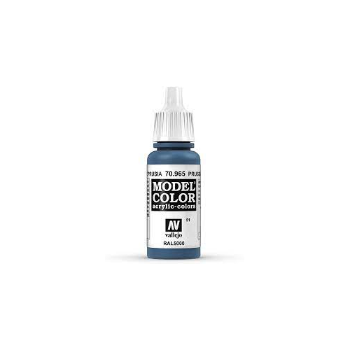 Vallejo Model Color Prussian Blue Non Toxic Paints 17ml VAL-70965