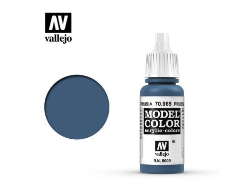 Vallejo Model Color Prussian Blue Non Toxic Paints 17ml VAL-70965