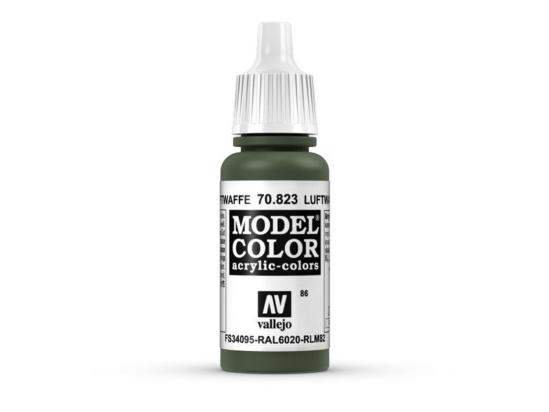 Vallejo Model Color Luftwaffe Camo Green Non Toxic Paints 17ml VAL-70823