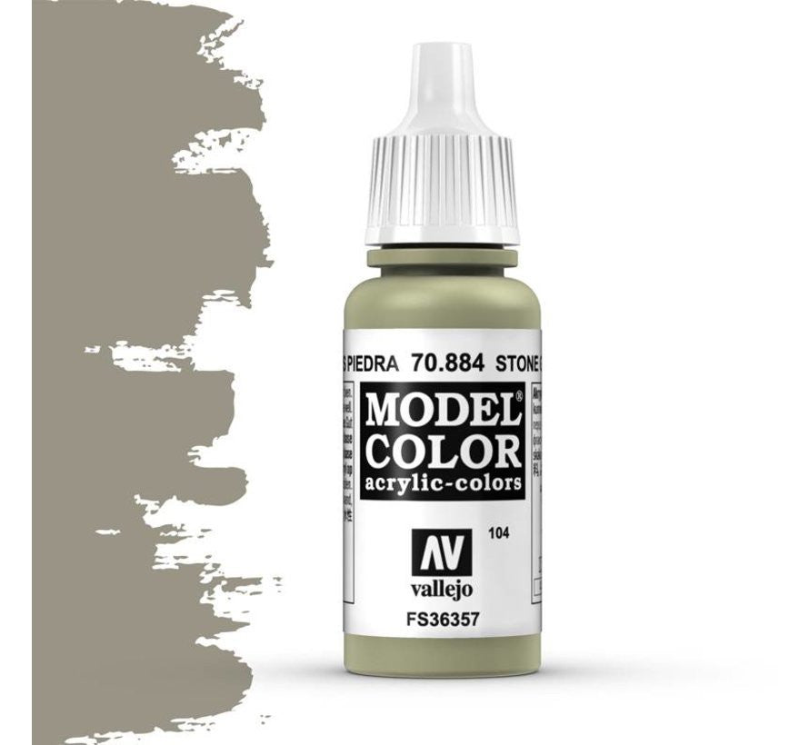 Vallejo Model Color Stone Grey Non Toxic Paints 17ml VAL-70884