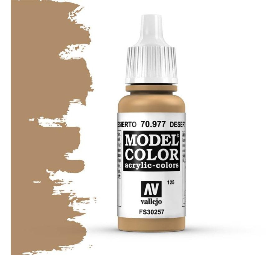 Vallejo Model Color Desert Yellow Non Toxic Paints 17ml VAL-70977