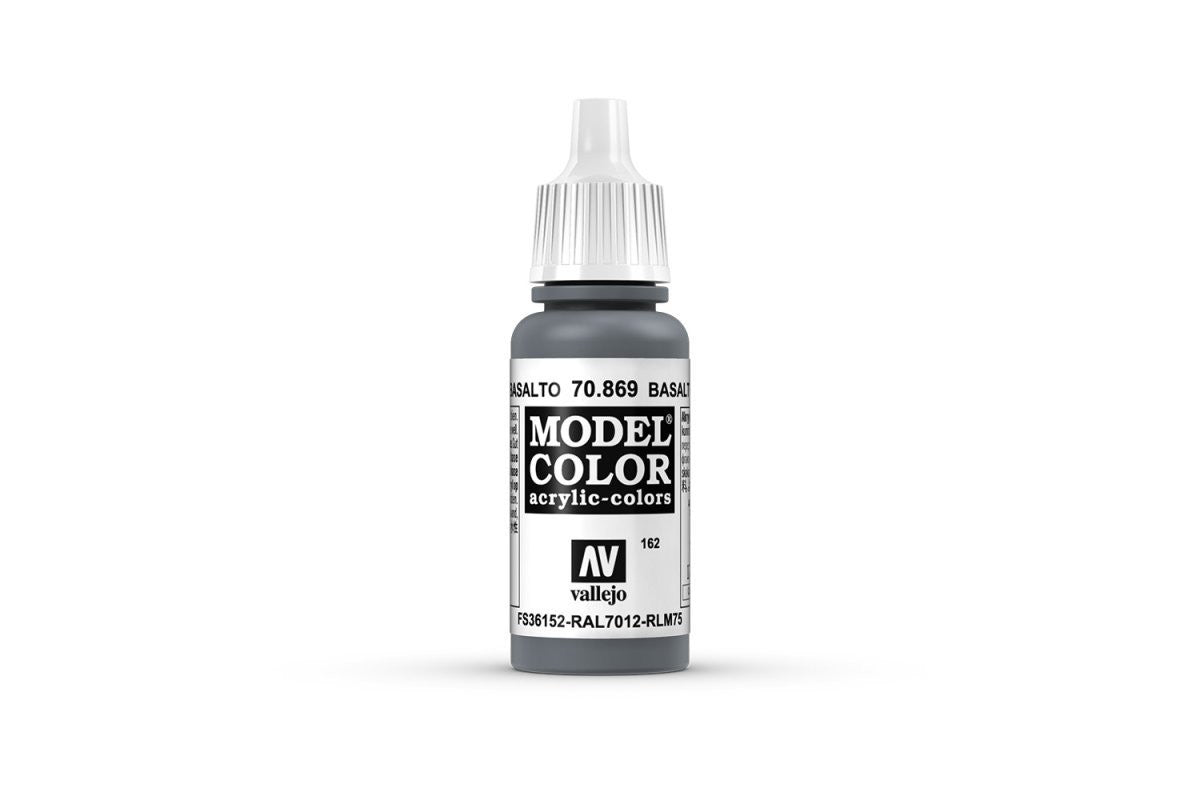 Vallejo Model Color Basalt Grey Non Toxic Paints 17ml VAL-70869