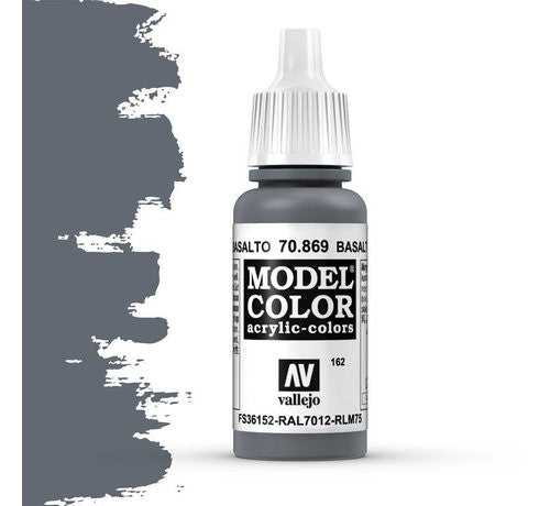 Vallejo Model Color Basalt Grey Non Toxic Paints 17ml VAL-70869
