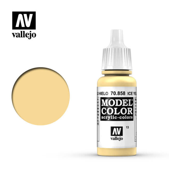 Vallejo Model Color Ice Yellow Non Toxic Paints 17ml VAL-70858