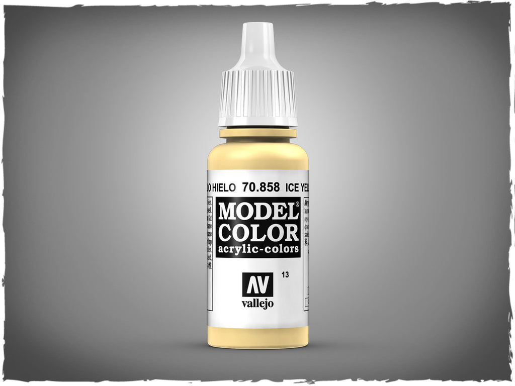 Vallejo Model Color Ice Yellow Non Toxic Paints 17ml VAL-70858
