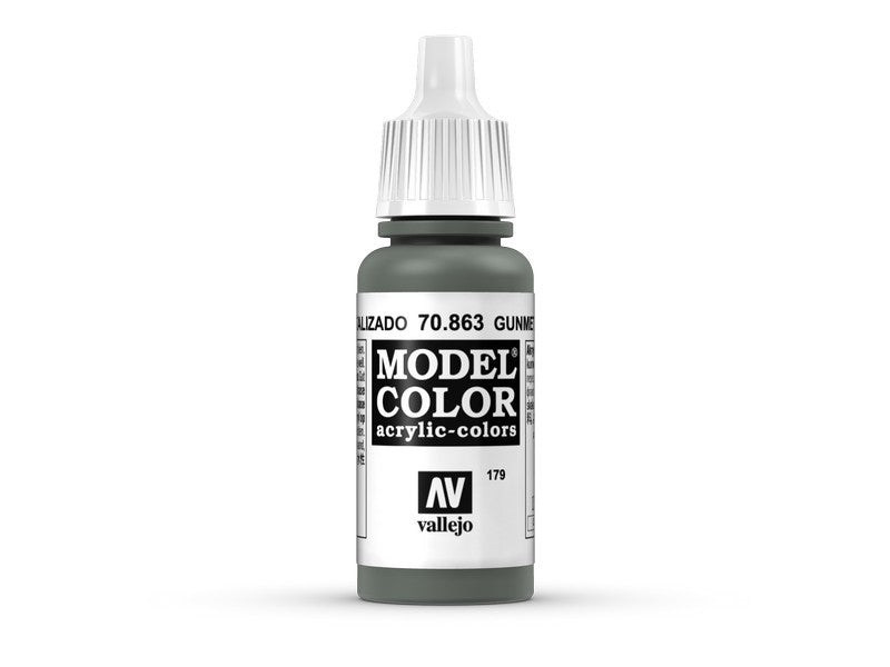 Vallejo Model Color Gunmetal Grey Non Toxic Paints 17ml VAL-70863