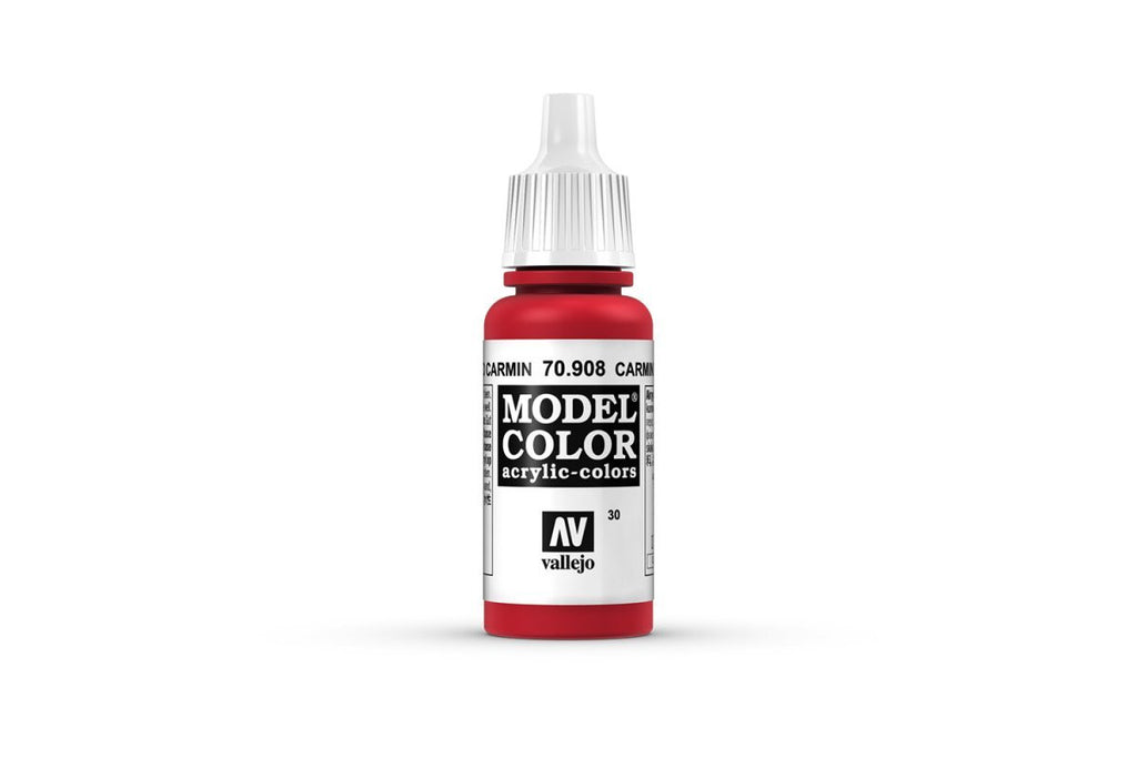 Vallejo Model Color Carmine Red Non Toxic Paints 17ml VAL-70908